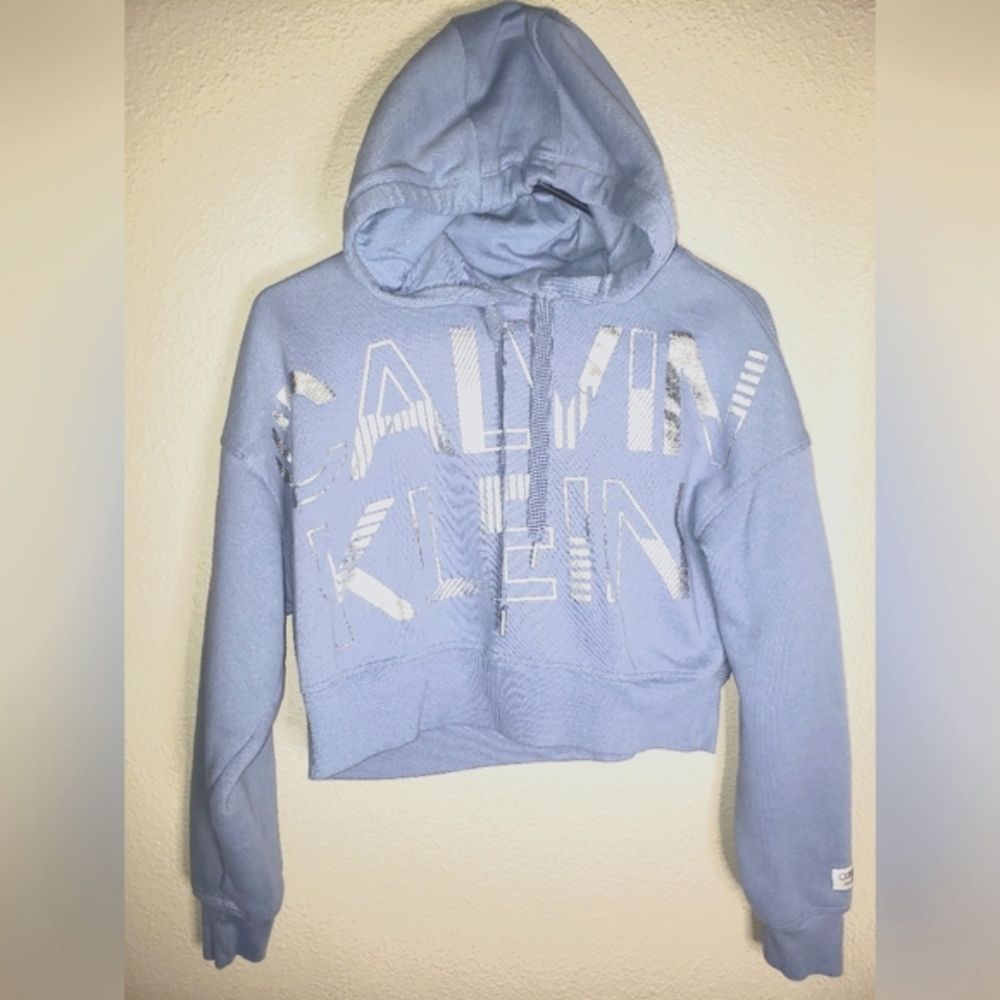 Calvin Klein Crop Hooded Sweatshirt